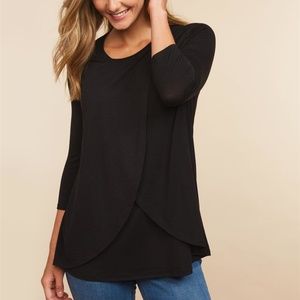 Pull Over Tulip Hem Nursing Shirt